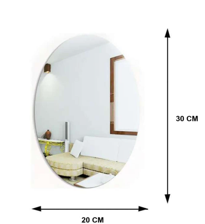 Flexible Mirror Sticker Sheet (Non‑Glass, Shatterproof)