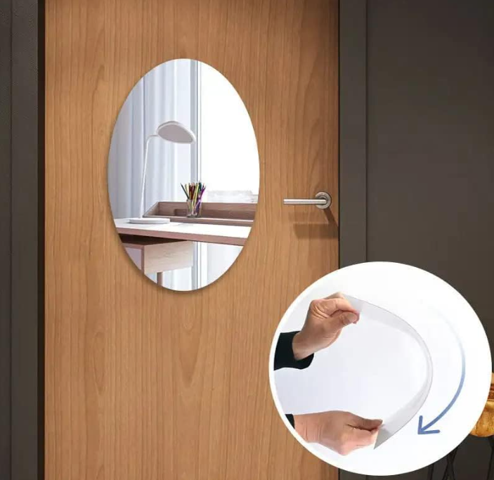 Flexible Mirror Sticker Sheet (Non‑Glass, Shatterproof)