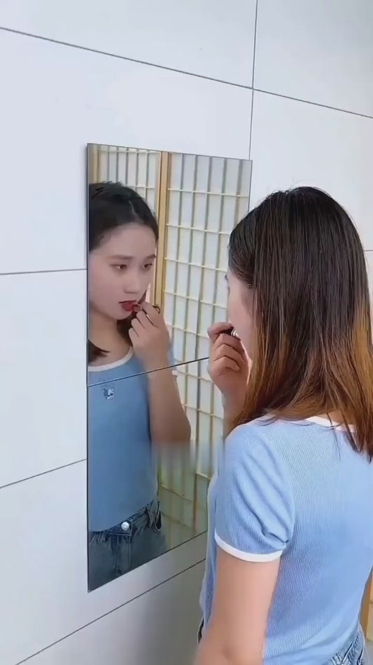 Flexible Mirror Sticker Sheet (Non‑Glass, Shatterproof)